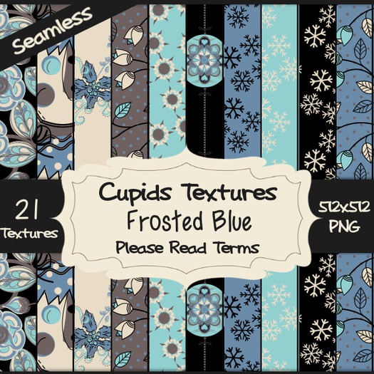 *Cupids Textures * 21 FROSTED BLUE