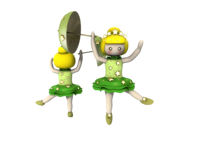 1 Shoulder put Vallerina  Pea-green