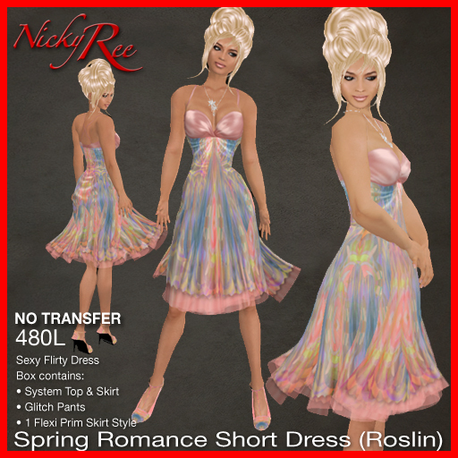 Spring Romance Short Dress - Roslin