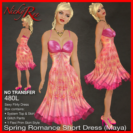 Spring Romance Short Dress - Maya