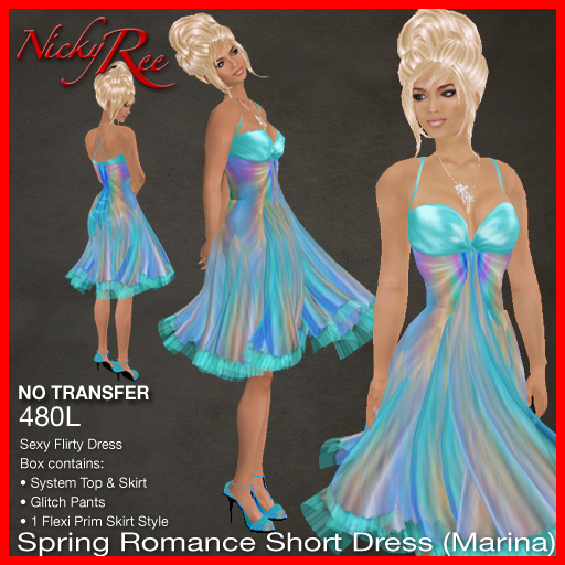 Spring Romance Short Dress - Marina