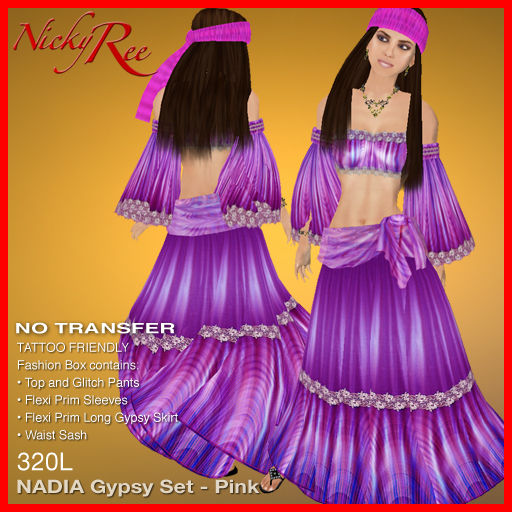 Nadia Gypsy Set - Pink