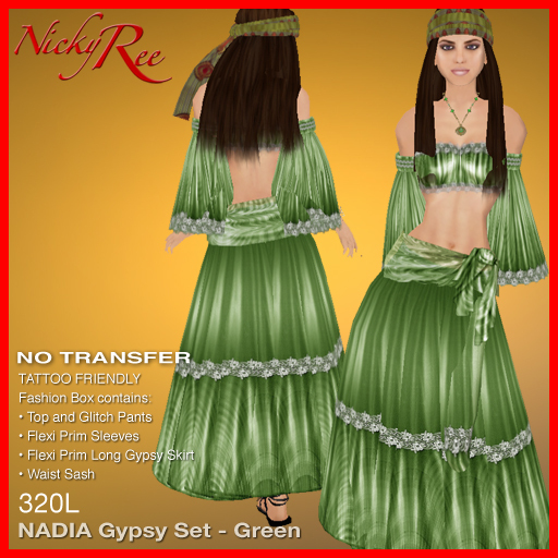 Nadia Gypsy Set - Green