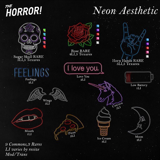 The Horror!~ Neon Aesthetic - Horn Hands RARE