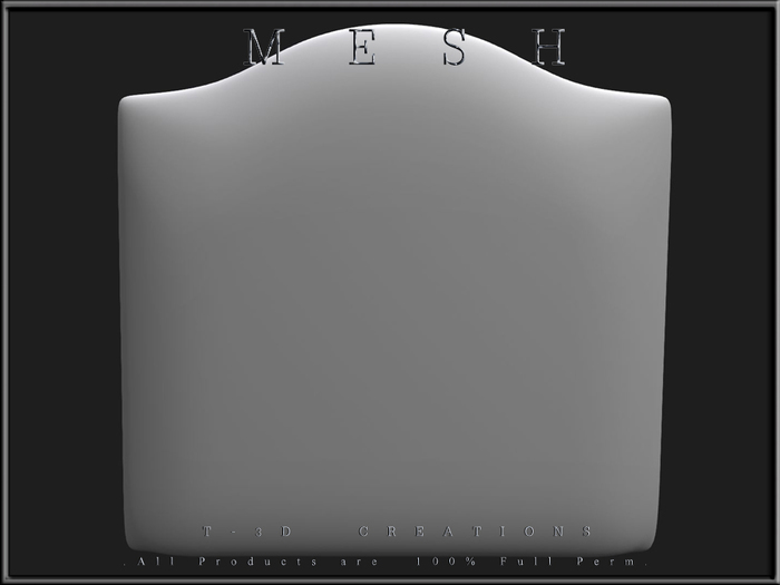 T-3D Creations [ Furniture Parts 02 ] MESH - Full Perm -