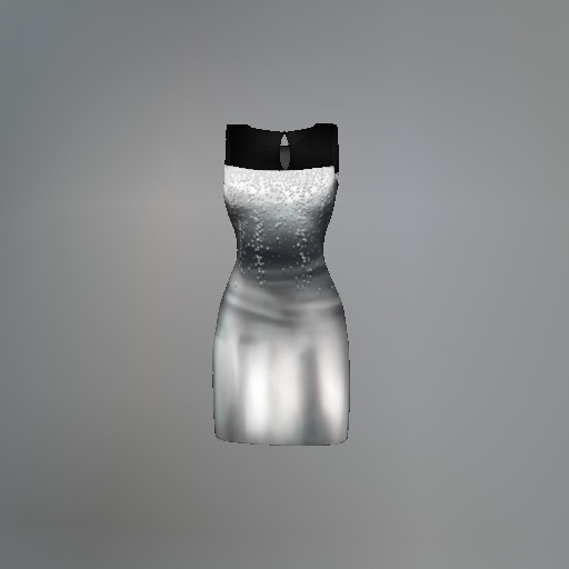 Snowfall Mesh Dress
