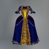 Blue Versailles Mesh Dress