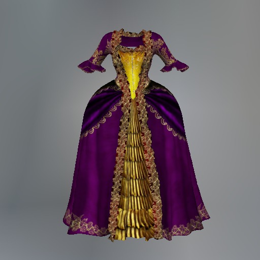 Purple Versailles Mesh Dress box