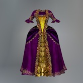 Purple Versailles Mesh Dress