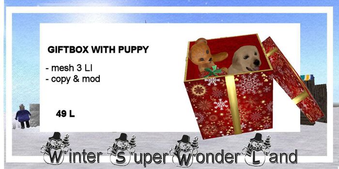 giftbox with puppy
