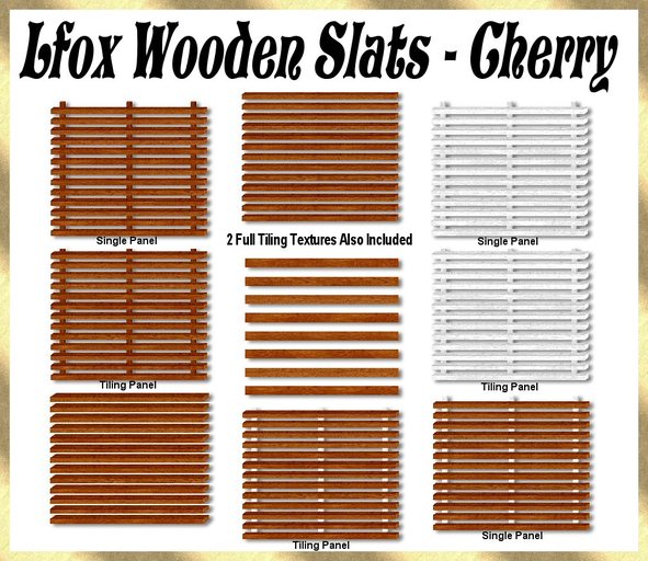 lfox Wood Slats - Cherry