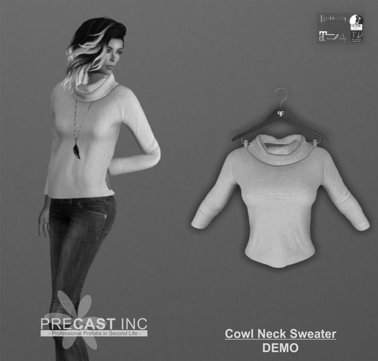 PRECAST Inc. - Cowl Neck Sweater - DEMO