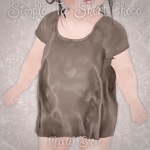 Muriel. Simple Tee Shirt - Choco