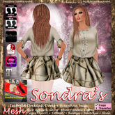 *Sondra's Isabella Cocktail Dress beige
