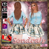*Sondra's Isabella Cocktail Dress blue