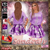 *Sondra's Isabella Cocktail Dress purple