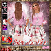 *Sondra's Isabella Cocktail Dress rose