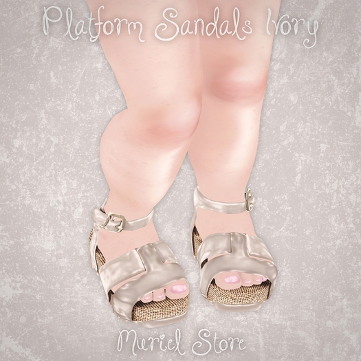Muriel. Rigged Platform Sandals - Ivory