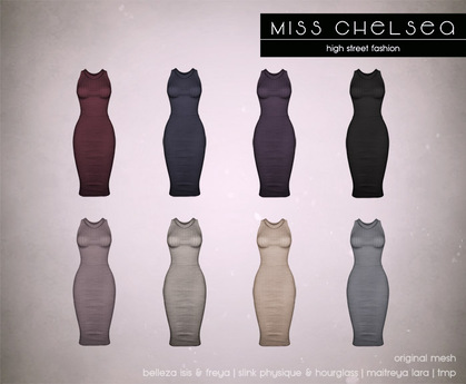 Second Life Marketplace - .miss chelsea. Dion Dress Nude