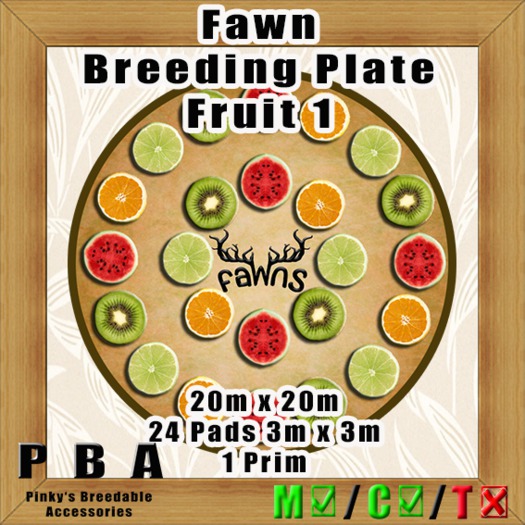 Fawn Breeding Plate "Fruit"