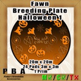 Fawn Breeding Plate "Halloween 1"