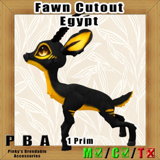 Fawn Cutout "LE Egypt"