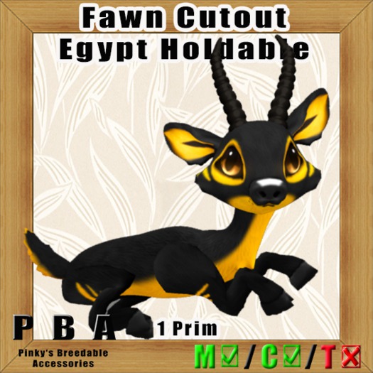 Fawn Cutout  Holdable - Egypt Box