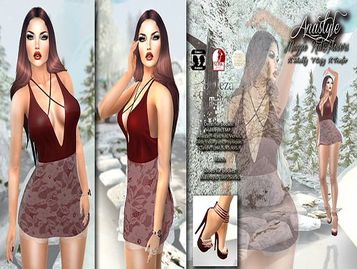 AnaSTyle - Maggie Red&White Flowers (WEAR)*