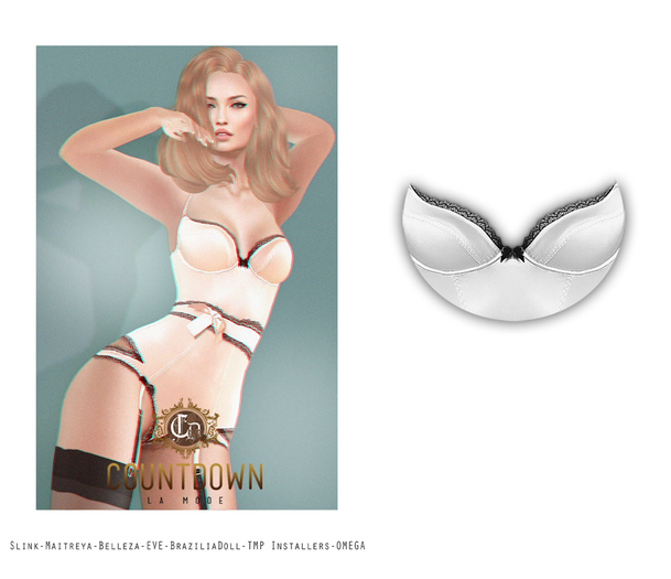 Countdown.Gigi White Lingerie