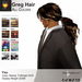 Second Life Marketplace - A&A Greg Hair All Colors Pack. Long ponytail ...