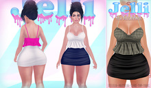 {Jelli} Kino Dress Black/Houndstooth