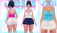 {Jelli} Kino Dress White/Babyblue