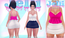{Jelli} Kino Dress White/Berry