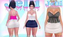 {Jelli} Kino Dress White/Houndstooth