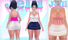 {Jelli} Kino Dress White/Salmon