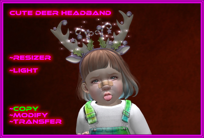 Cute Deer Headband - Lila - BOXED