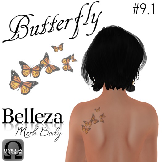 Butterfly tattoo 9.1 shoulder