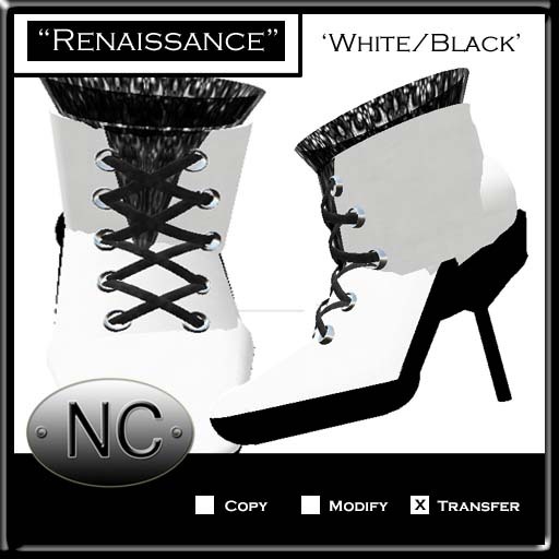 NC-Renaissance Boots-White