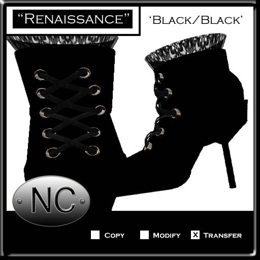 NC-Renaissance Boots-Black