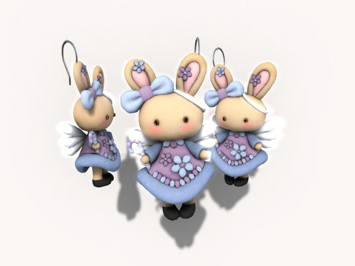 20-1 Angel Rabbit Earrings Gacha Box
