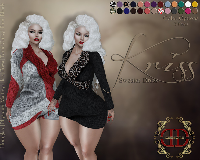 -Desmonia- Kriss Sweater Dress Fatpack (Wear Me)