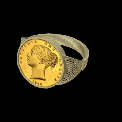 Mens Gold Sovereign Ring