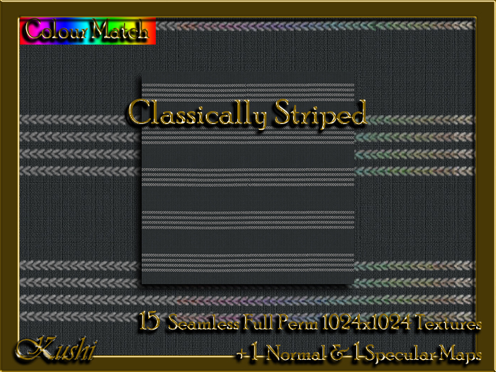 Classically Striped Fabric Seamless Textures