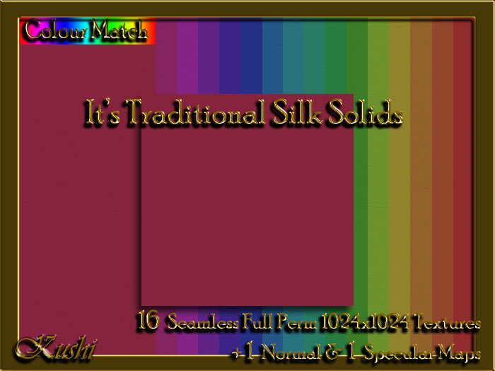 !Kushi! ItsTraditionalSILK Textures -WEAR TO UNPACK