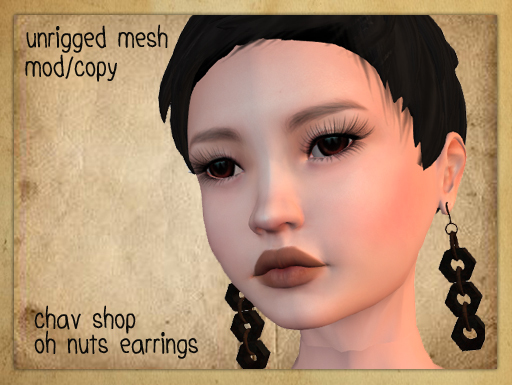 chav shope: oh nuts earrings