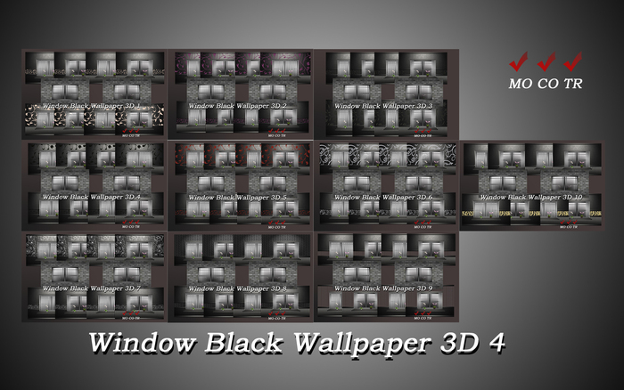 Window Black Wallpaper 3D all