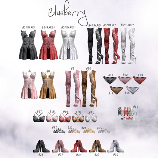 #28 Blueberry - Mykonos / COMMON / Pumps - Freya - Red