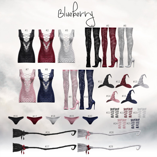 #17 Blueberry - Secret / COMMON / Panties - Freya - Cherry
