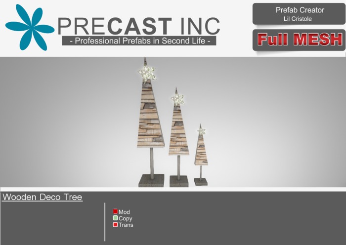 PreCAST Inc. - Wooden Deco Tree