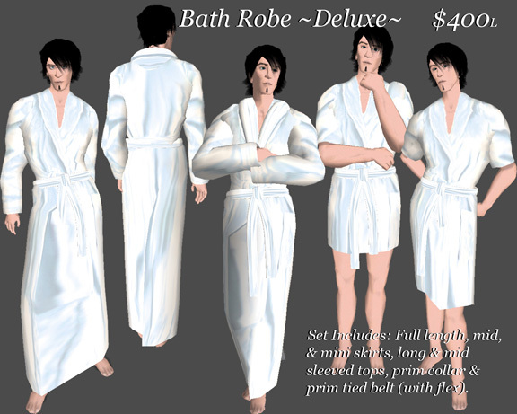 Bathrobe ~Deluxe~ Mens White